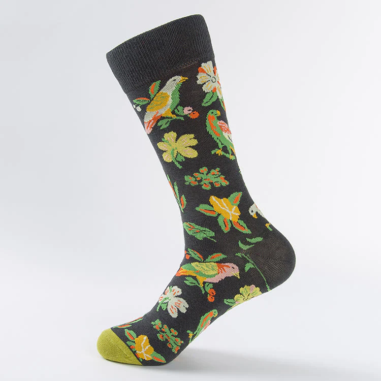 Socken mit Tulpen- und Taubenmuster (6 Paar) – Bild 8