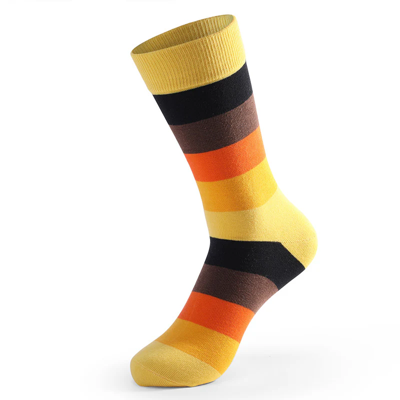Lustige, bunt genähte Crew-Socken (5 Paar) – Bild 6