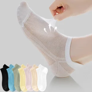 Atmungsaktive Knöchelsocken aus Vollnetzgewebe (7 Paar)