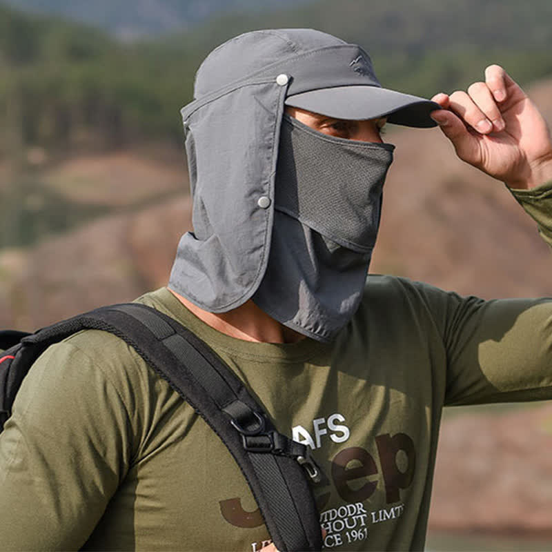 Vielseitig tragbare Baseballkappe mit Sonnenschutz für den Außenbereich – Bild 3