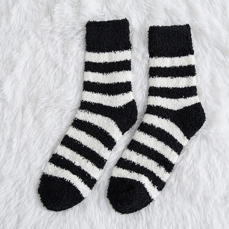 Weiche, breit gestreifte Viertelsocken (5 Paar) – Bild 9