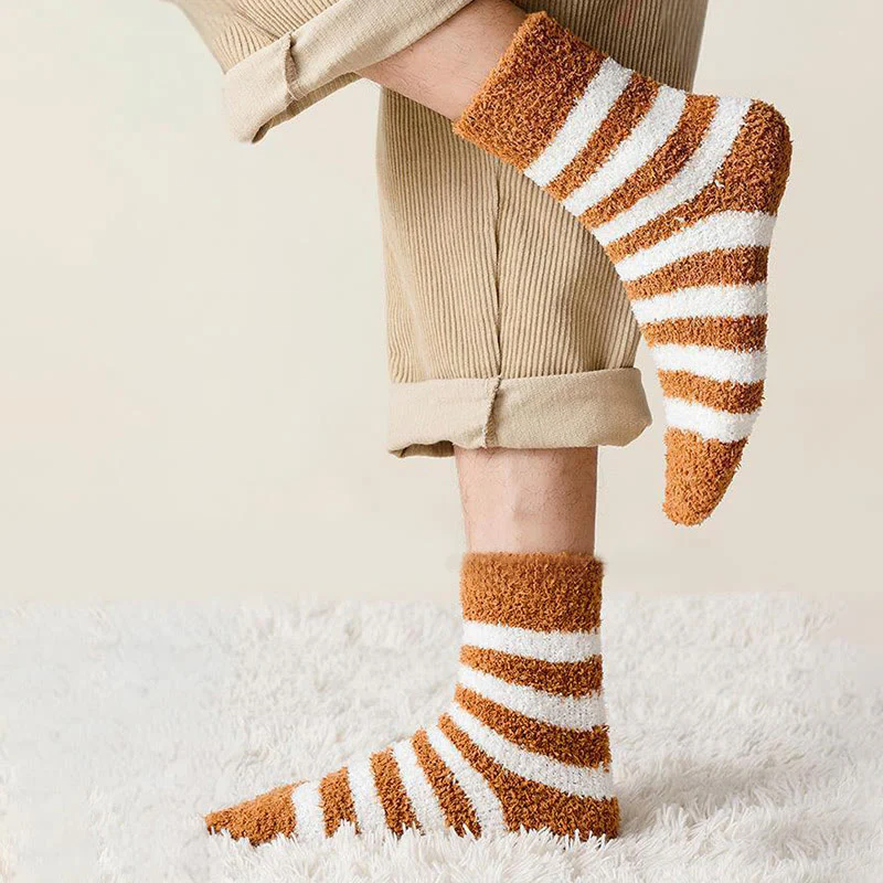 Weiche, breit gestreifte Viertelsocken (5 Paar) – Bild 6