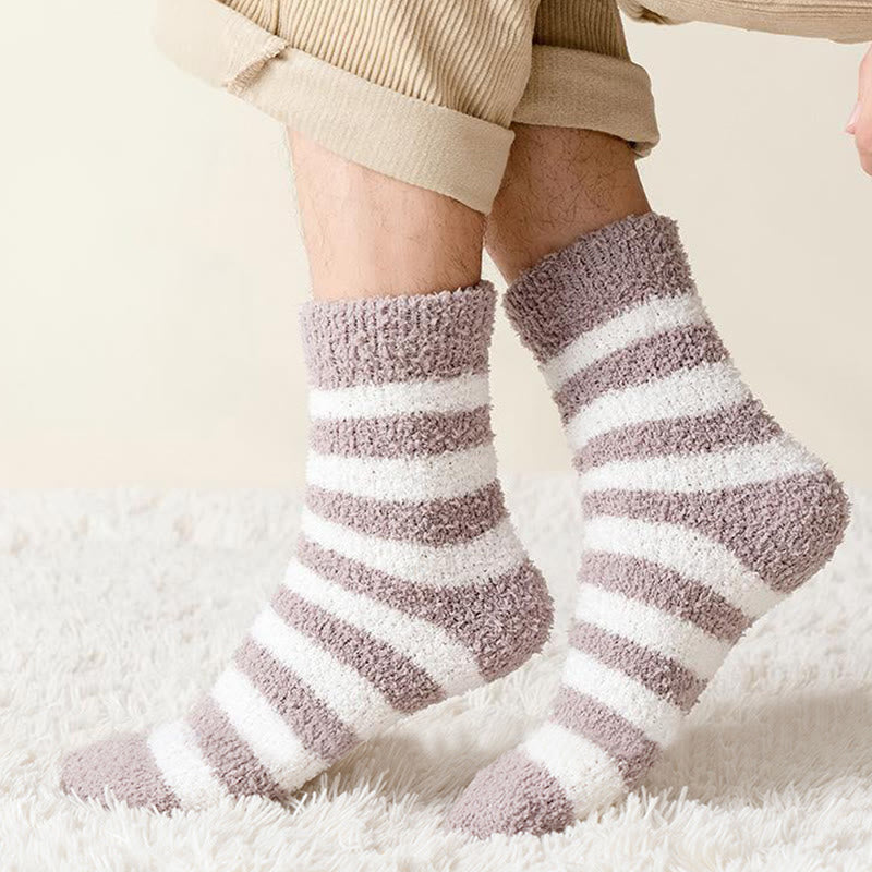 Weiche, breit gestreifte Viertelsocken (5 Paar) – Bild 7