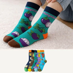 Tropische Früchte Viertelsocken (5 Paar)