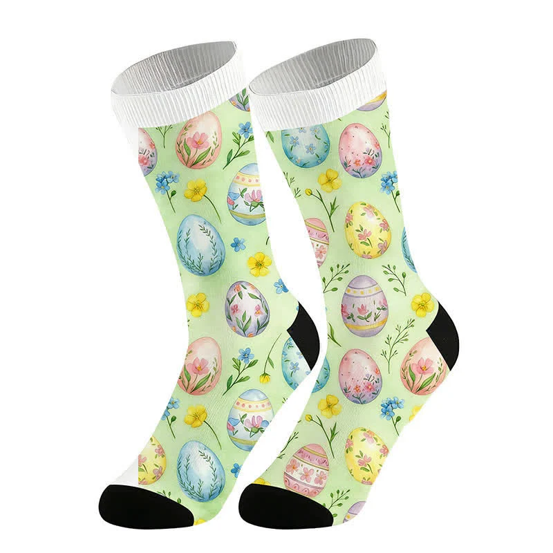 Pastellfarbene Ostereier-Socken (2 Paar) – Bild 6
