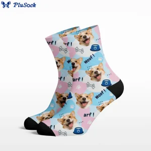 Niedliche Hundegesicht-Viertel-Socken