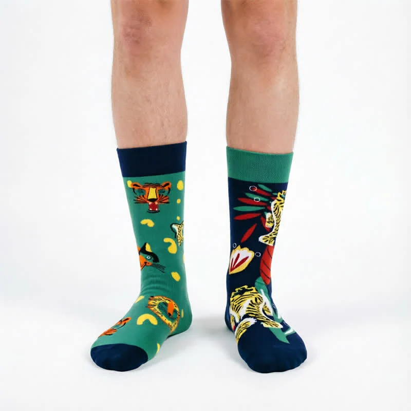 Verspielte Tiger Viertel Socken