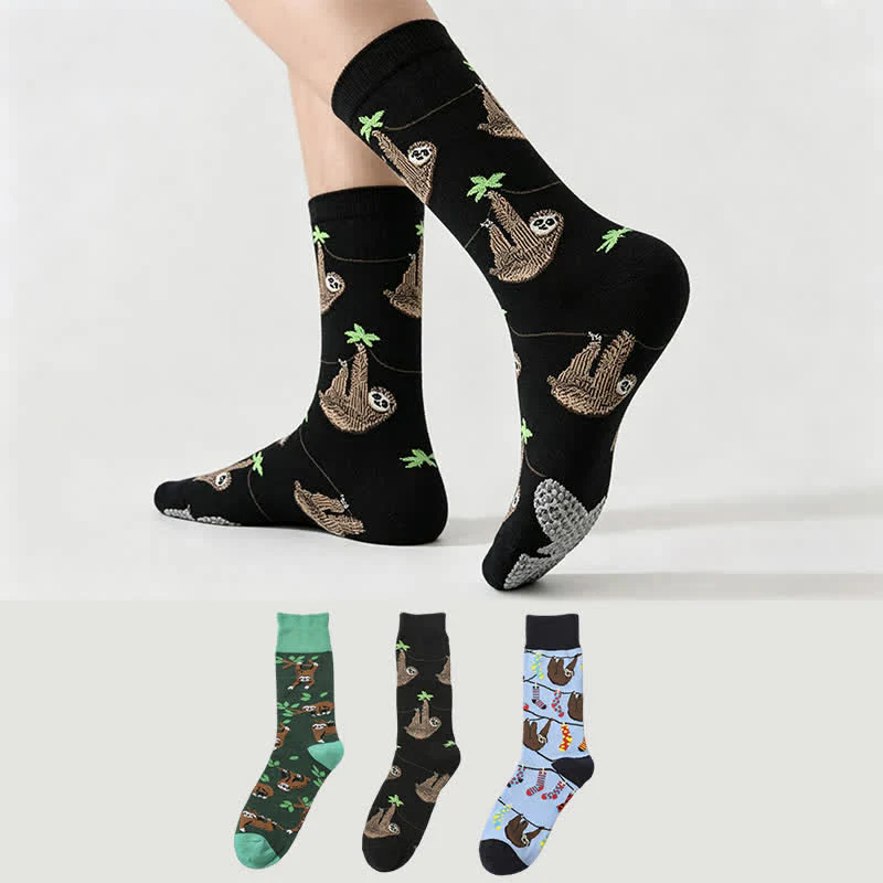 Faultier-Grip-Viertelsocken (3 Paar)
