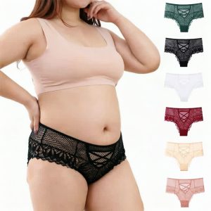 Transparenter Spitzen-Slip mit gekreuzten Trägern (2er-Pack)