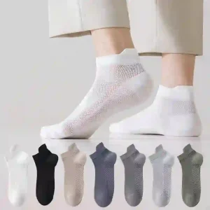 Atmungsaktive Baumwoll-Knöchelsocken (7 Paar)