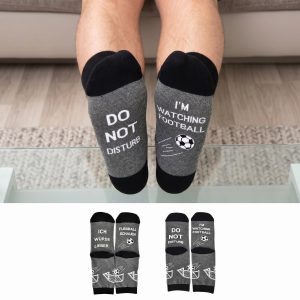 Baumwollsocken mit Fußballzitat (2 Paar)