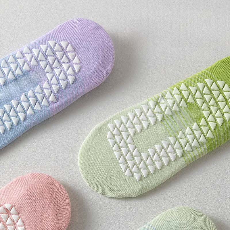 Yoga-Socken mit gekreuzten Riemen und rutschfestem Griff (6 Paar) – Bild 3