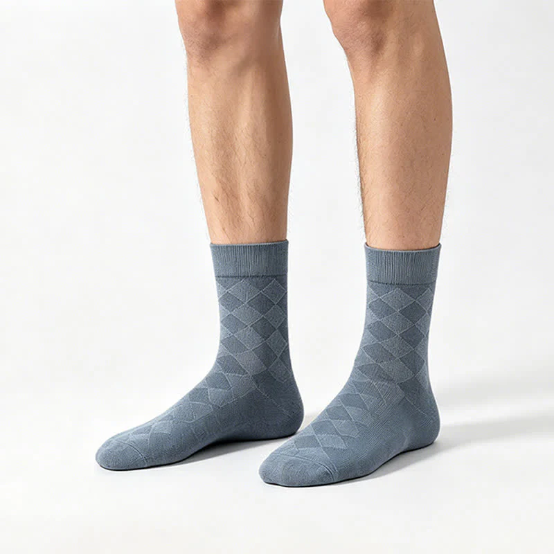 Weiche Argyle-Strick-Viertelsocken (4 Paar) – Bild 3