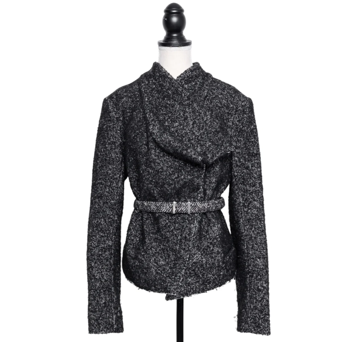Isabel Marant Tweed Jacke mit asymmetrischem Reißverschluss