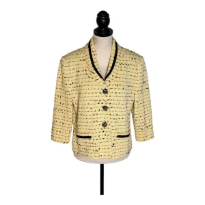 St. John Kastig geschnittene Jacke mit aufgesetzten Taschen und Revers