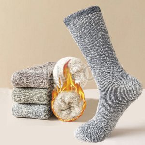 Plus Size Outdoor-Sportsocken aus warmer Wolle (3 Paar)