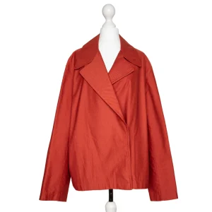 Hermès Vintage Kurz-Jacke mit breitem Kragen