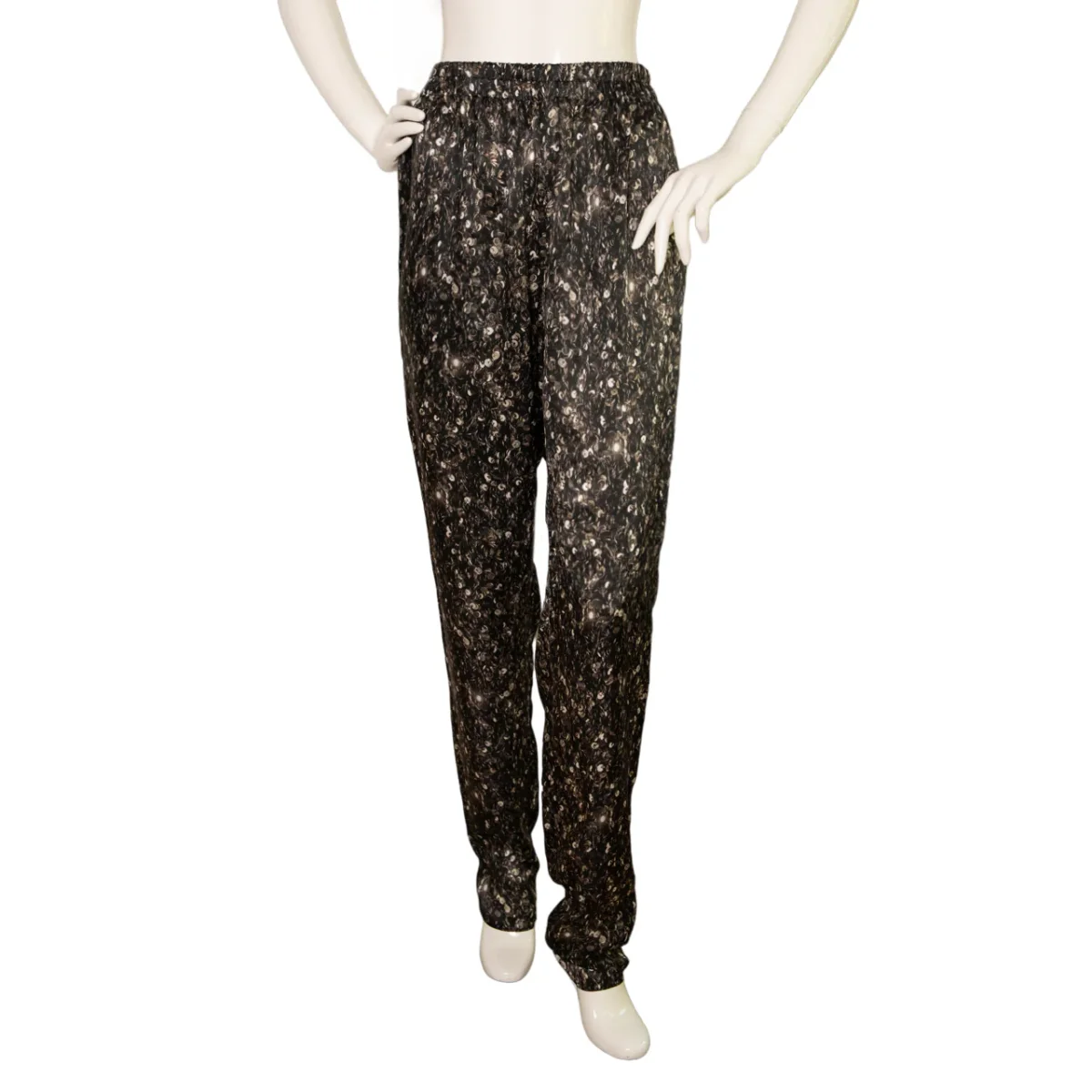 Lanvin Gemusterte Seidenhose mit Gummibund