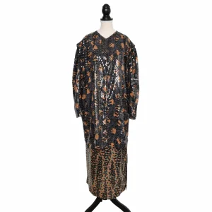 Maßgeschneiderte Pailletten-Jacke mit Taschen
