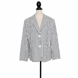 N.N. Gestreifter Seersucker Blazer