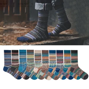 Retro-Socken aus weicher Baumwolle (10 Paar)