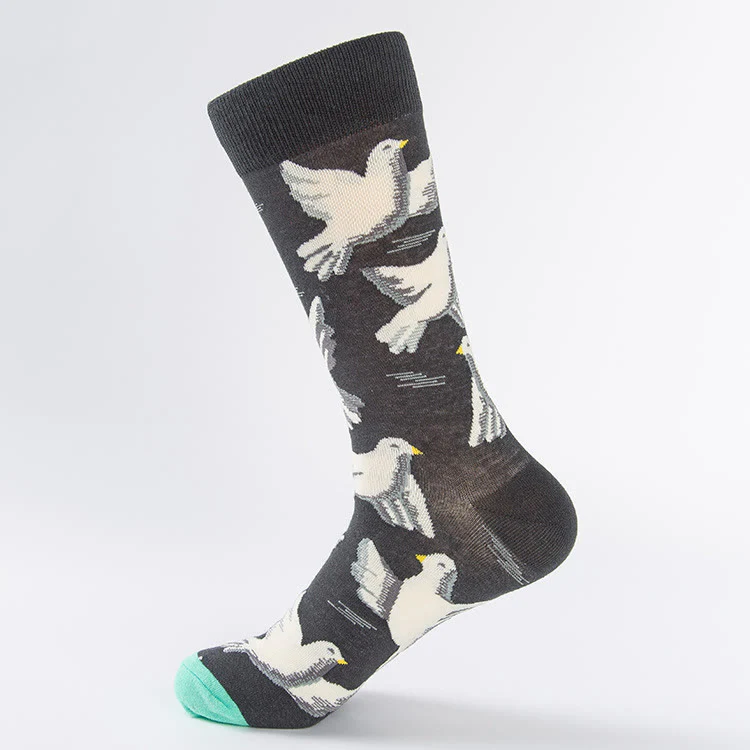 Socken mit Tulpen- und Taubenmuster (6 Paar) – Bild 6