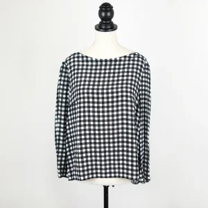 Prada Seidenshirt im Vichy-Karo